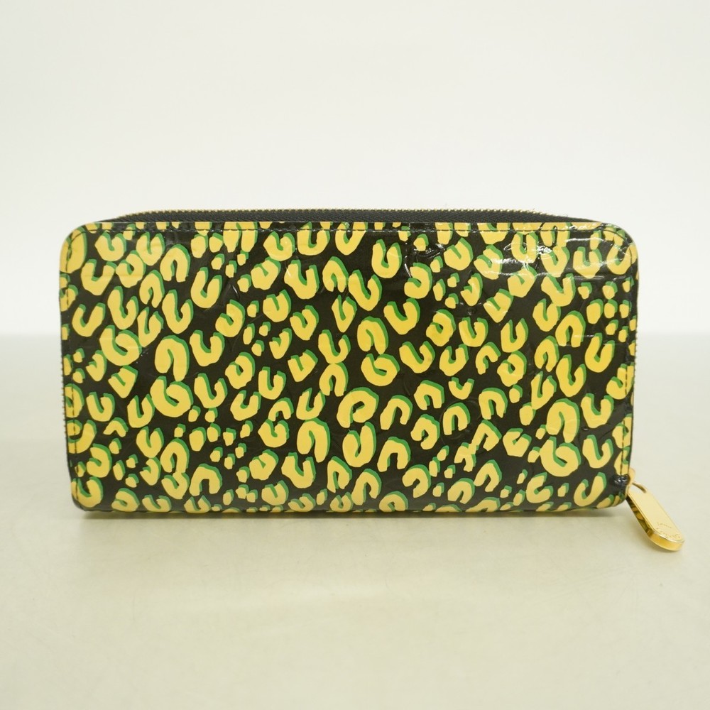 Louis Vuitton Vernis Leopard Zippy Wallet Blue Infini - Picture 10 of 10
